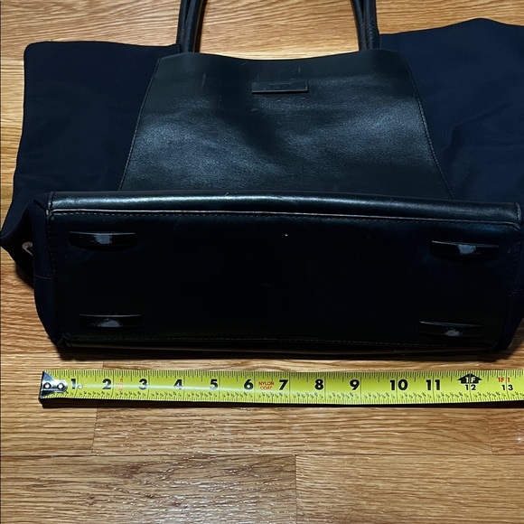 Tumi Black Leather & Nylon Tote - Picture 3 of 9